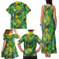 Hawaii Summer Tropical Leaves Family Matching Tank Maxi Dress and Hawaiian Shirt LT01 - Polynesian Pride