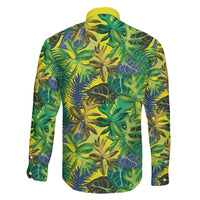 Hawaii Summer Tropical Leaves Family Matching Tank Maxi Dress and Hawaiian Shirt LT01 - Polynesian Pride