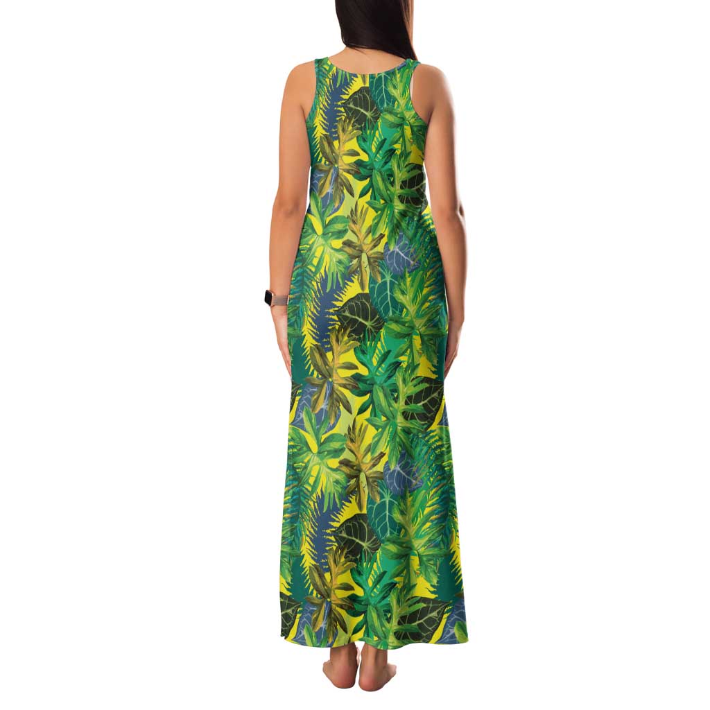 Hawaii Summer Tropical Leaves Family Matching Tank Maxi Dress and Hawaiian Shirt LT01 - Polynesian Pride