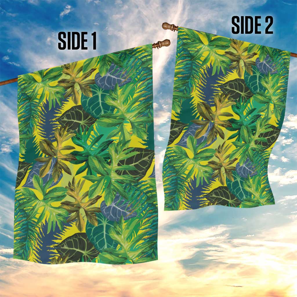 Hawaii Summer Tropical Leaves Garden Flag LT01 - Polynesian Pride