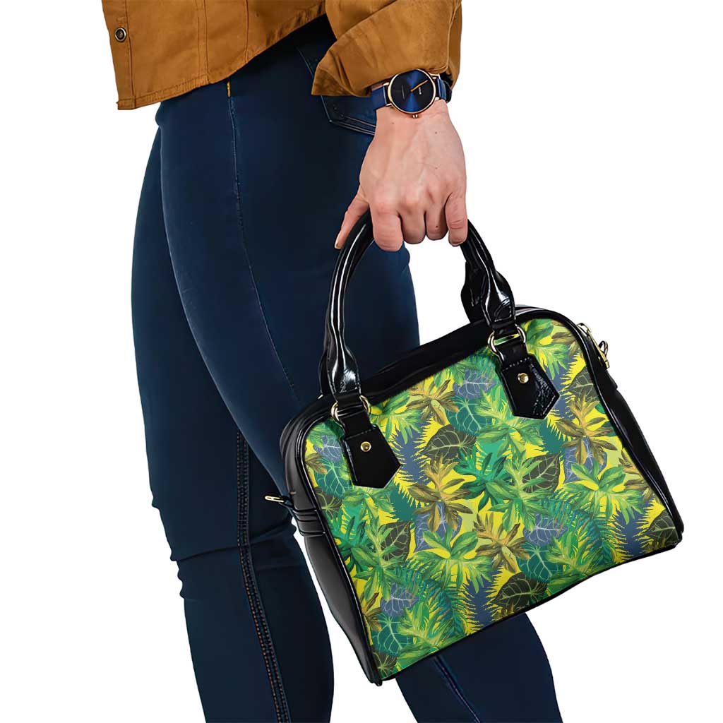 Hawaii Summer Tropical Leaves Shoulder Handbag - Polynesian Pride