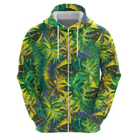 Hawaii Summer Tropical Leaves Zip Hoodie LT01 - Polynesian Pride