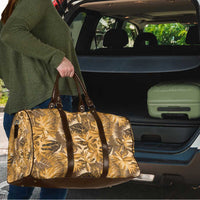 Hawaii Gold Tropical Leaves Travel Bag - Polynesian Pride