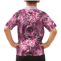 Hawaii Pink Tropical Leaves Family Matching Mermaid Dress and Hawaiian Shirt LT01 - Polynesian Pride