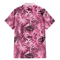Hawaii Pink Tropical Leaves Family Matching Mermaid Dress and Hawaiian Shirt LT01 - Polynesian Pride