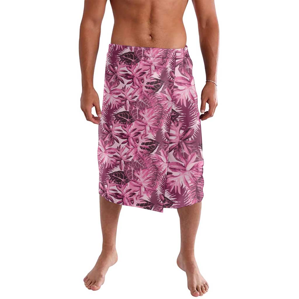 Hawaii Pink Tropical Leaves Lavalava - Polynesian Pride