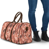 Hawaii Red Brown Tropical Leaves Travel Bag - Polynesian Pride
