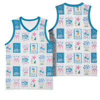 Hawaii Coastal Summer Postcard Basketball Jersey LT01 - Polynesian Pride