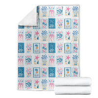 Hawaii Coastal Summer Postcard Blanket LT01 - Polynesian Pride