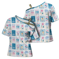 Hawaii Coastal Summer Postcard Cross Shoulder Shirt LT01 - Polynesian Pride