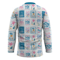 Hawaii Coastal Summer Postcard Hockey Jersey LT01 - Polynesian Pride