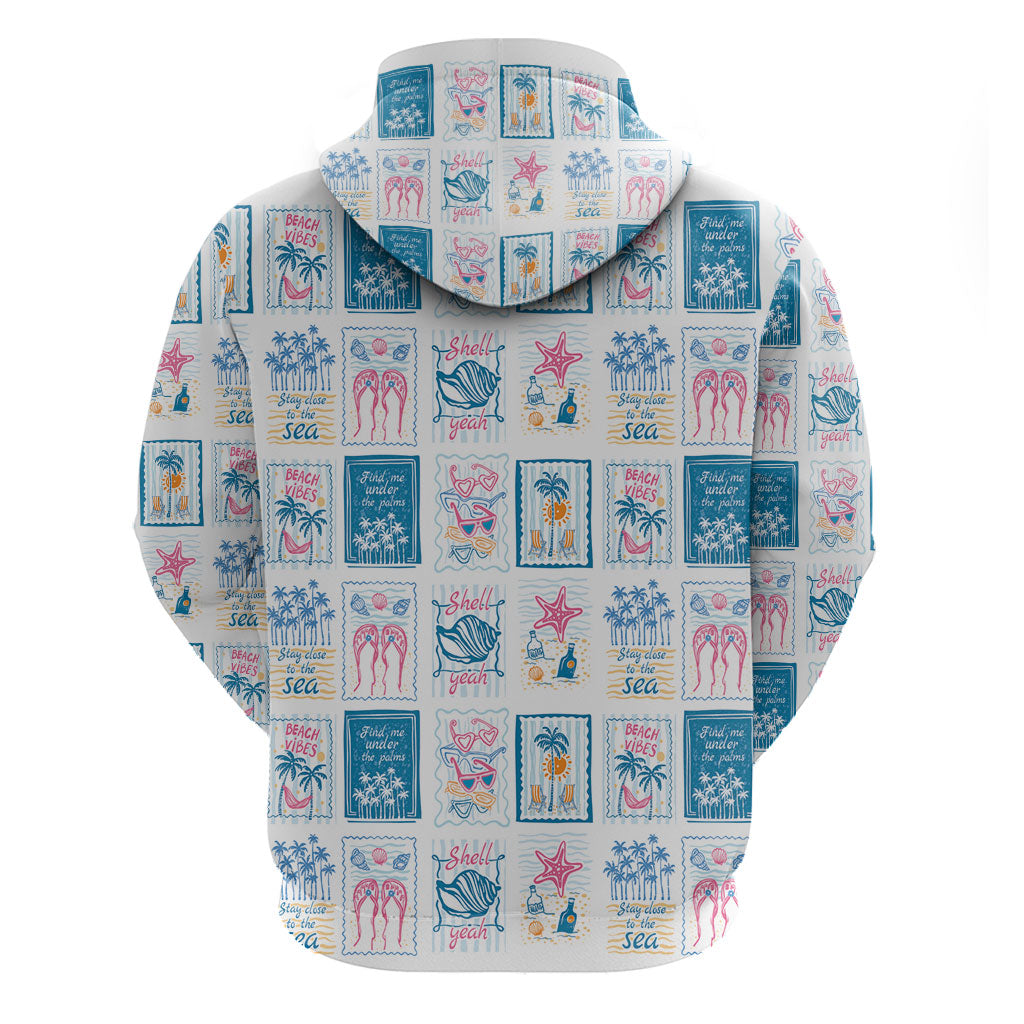 Hawaii Coastal Summer Postcard Hoodie LT01 - Polynesian Pride
