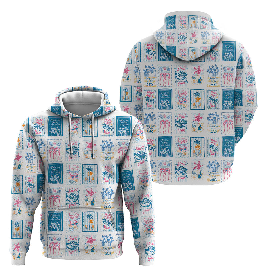 Hawaii Coastal Summer Postcard Hoodie LT01 - Polynesian Pride
