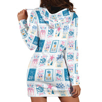Hawaii Coastal Summer Postcard Hoodie Dress LT01 - Polynesian Pride