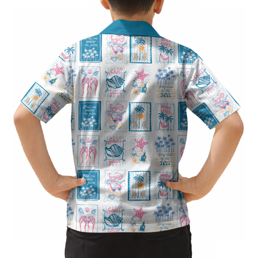 Hawaii Coastal Summer Postcard Kid Hawaiian Shirt LT01 - Polynesian Pride