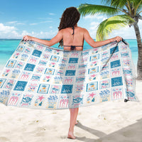 Hawaii Coastal Summer Postcard Sarong LT01 - Polynesian Pride