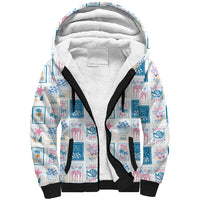 Hawaii Coastal Summer Postcard Sherpa Hoodie LT01 Unisex Multicolor - Polynesian Pride
