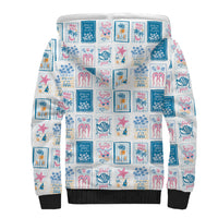 Hawaii Coastal Summer Postcard Sherpa Hoodie LT01 - Polynesian Pride