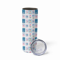 Hawaii Coastal Summer Postcard Skinny Tumbler LT01 - Polynesian Pride