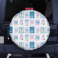 Hawaii Coastal Summer Postcard Spare Tire Cover LT01 No hole Multicolor - Polynesian Pride