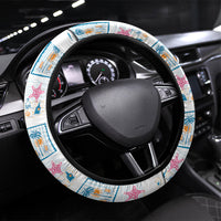 Hawaii Coastal Summer Postcard Steering Wheel Cover LT01 Universal Fit Multicolor - Polynesian Pride