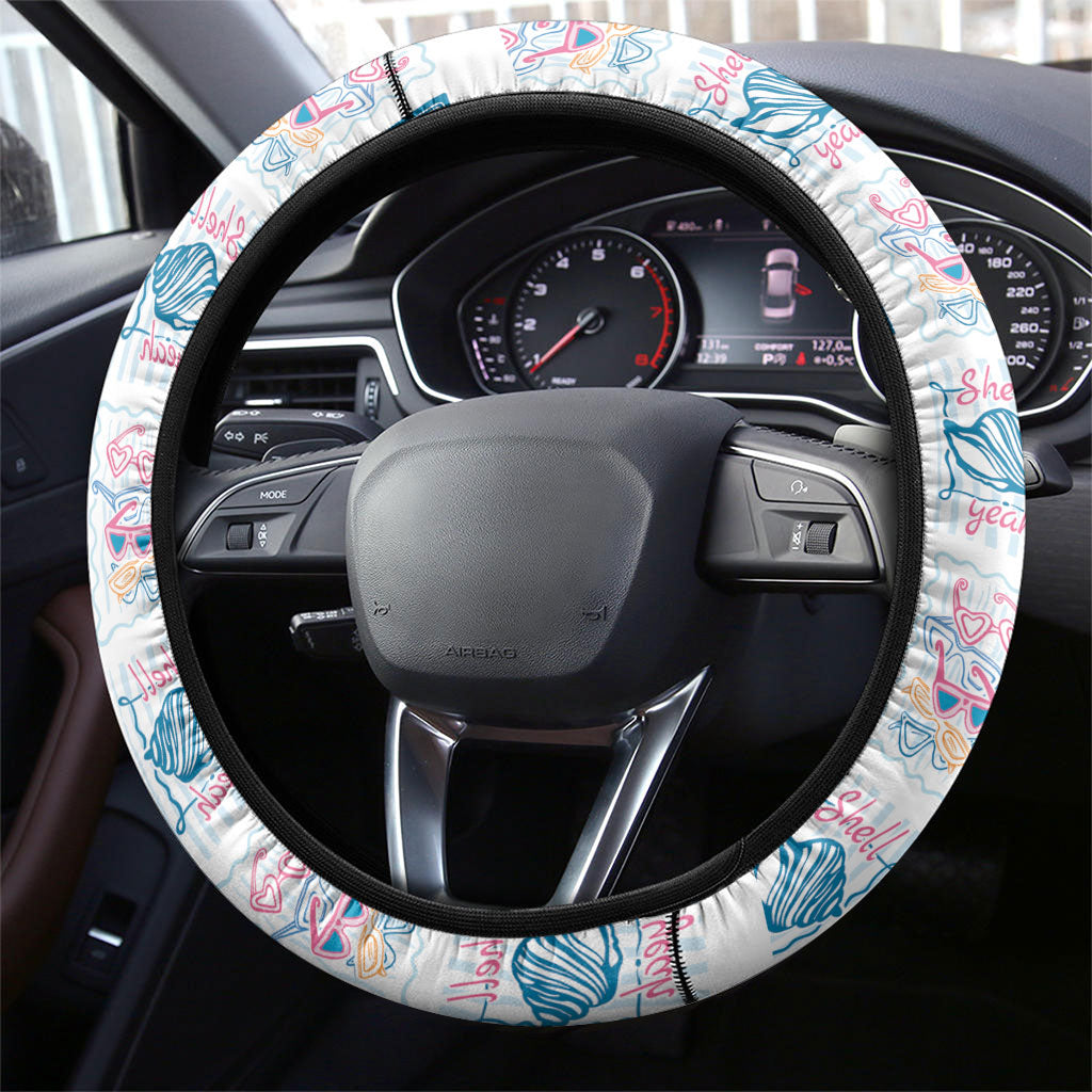 Hawaii Coastal Summer Postcard Steering Wheel Cover LT01 - Polynesian Pride
