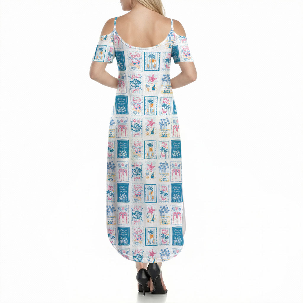 Hawaii Coastal Summer Postcard Summer Maxi Dress LT01 - Polynesian Pride