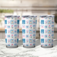 Hawaii Coastal Summer Postcard Tumbler Cup LT01 - Polynesian Pride