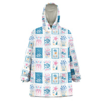Hawaii Coastal Summer Postcard Wearable Blanket Hoodie LT01 One Size Multicolor - Polynesian Pride
