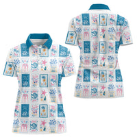 Hawaii Coastal Summer Postcard Women Polo Shirt LT01 - Polynesian Pride