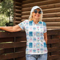 Hawaii Coastal Summer Postcard Women Polo Shirt LT01 - Polynesian Pride