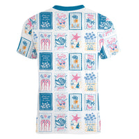 Hawaii Coastal Summer Postcard Women V-Neck T-Shirt LT01 - Polynesian Pride