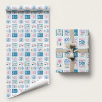 Hawaii Coastal Summer Postcard Wrapping Paper LT01 58" × 23" Multicolor - Polynesian Pride