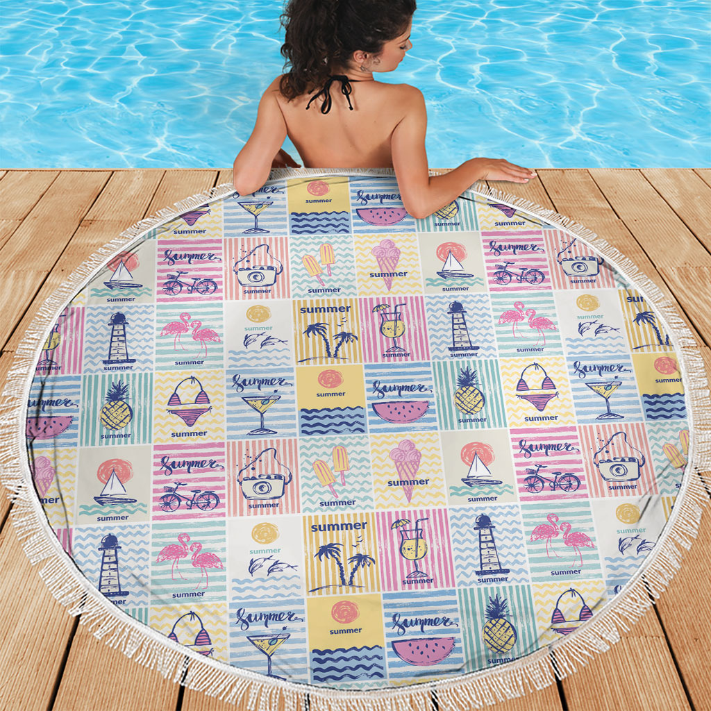 Aloha Summer Posters Grunge Textures Beach Blanket LT01 - Polynesian Pride