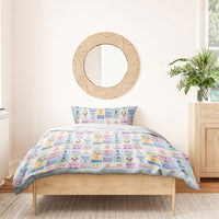 Aloha Summer Posters Grunge Textures Bedding Set LT01 - Polynesian Pride