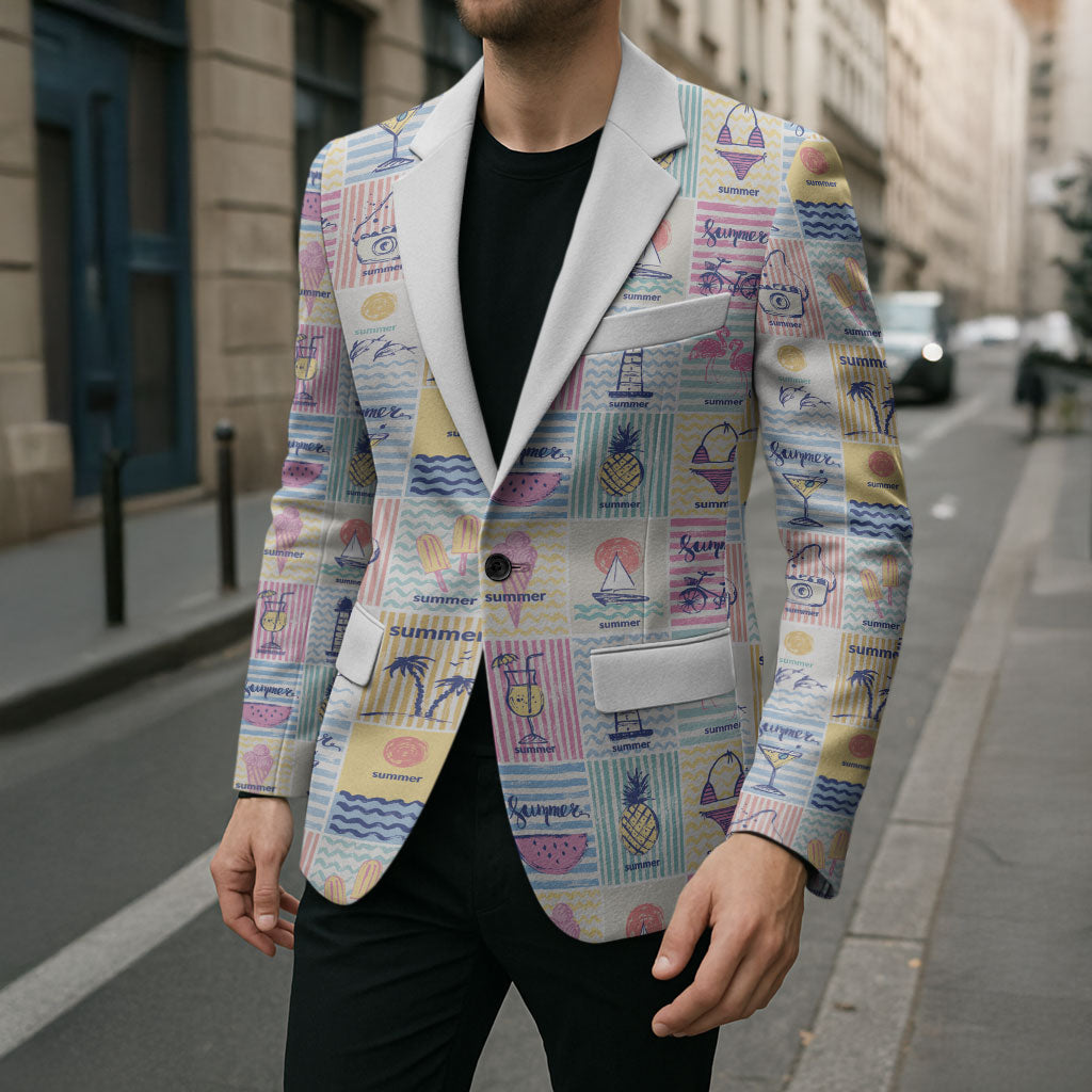 Aloha Summer Posters Grunge Textures Blazer LT01 - Polynesian Pride