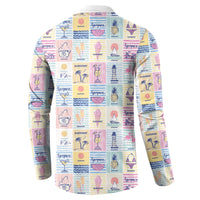 Aloha Summer Posters Grunge Textures Button Sweatshirt LT01 - Polynesian Pride