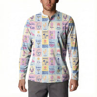 Aloha Summer Posters Grunge Textures Button Sweatshirt LT01 - Polynesian Pride