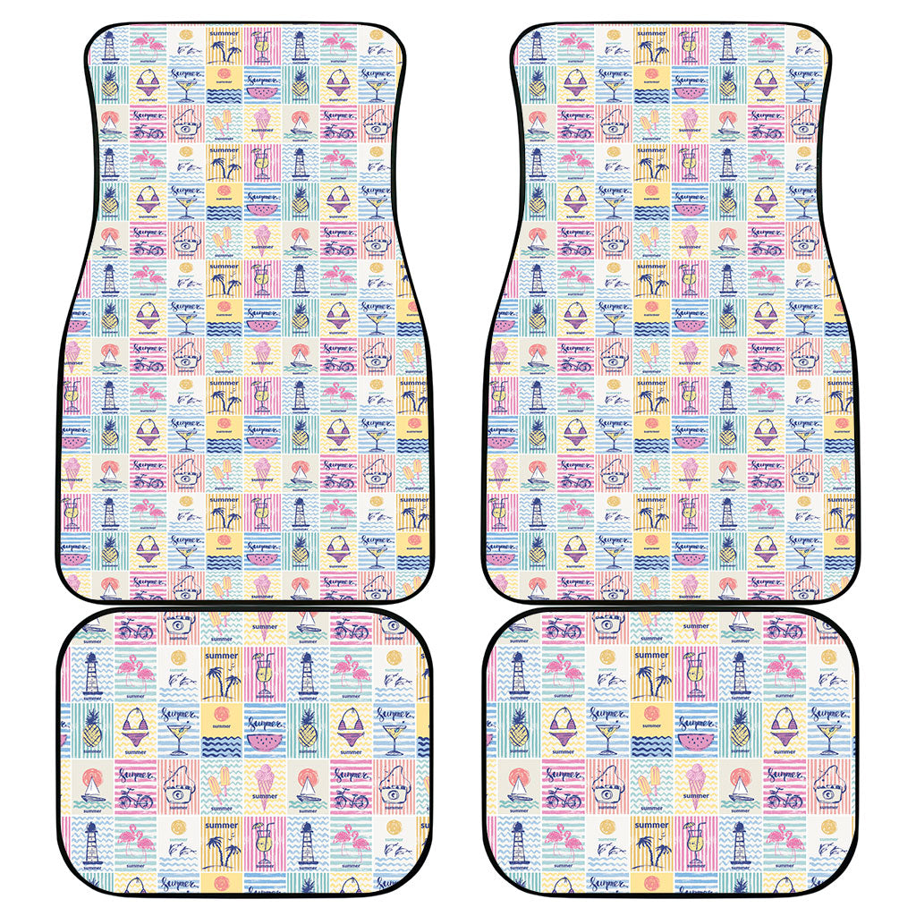 Aloha Summer Posters Grunge Textures Car Mats LT01 - Polynesian Pride