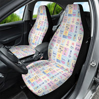 Aloha Summer Posters Grunge Textures Car Seat Cover LT01 - Polynesian Pride