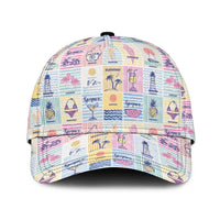Aloha Summer Posters Grunge Textures Classic Cap LT01 Universal Fit Multicolor - Polynesian Pride