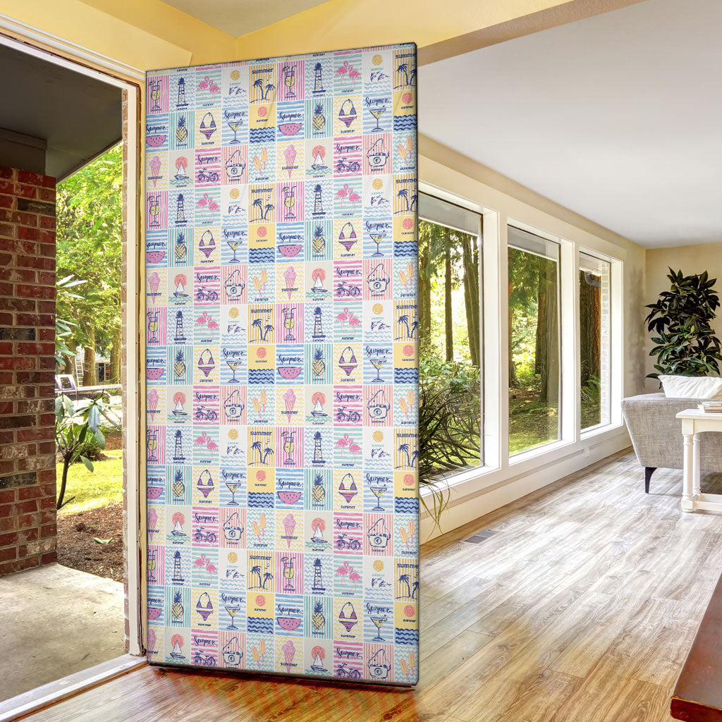 Aloha Summer Posters Grunge Textures Door Cover LT01 - Polynesian Pride