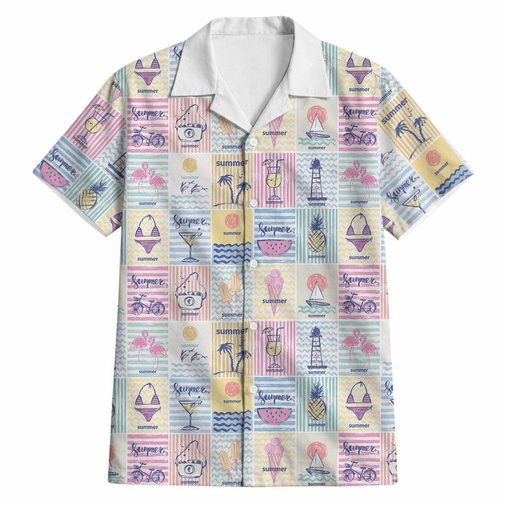 Aloha Summer Posters Grunge Textures Hawaiian Shirt LT01 Multicolor - Polynesian Pride