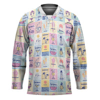Aloha Summer Posters Grunge Textures Hockey Jersey LT01 Unisex Multicolor - Polynesian Pride