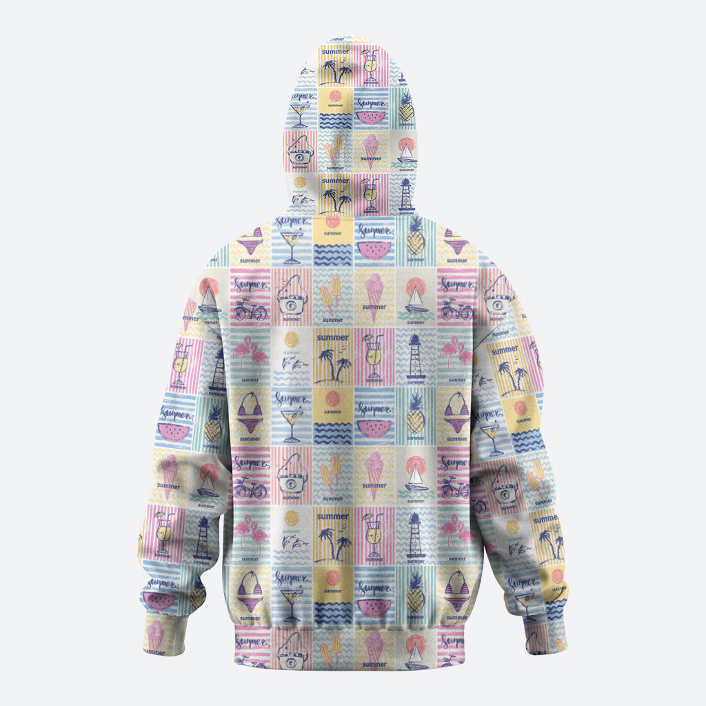 Aloha Summer Posters Grunge Textures Hoodie LT01 - Polynesian Pride