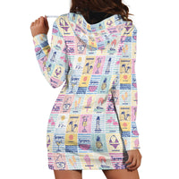 Aloha Summer Posters Grunge Textures Hoodie Dress LT01 - Polynesian Pride