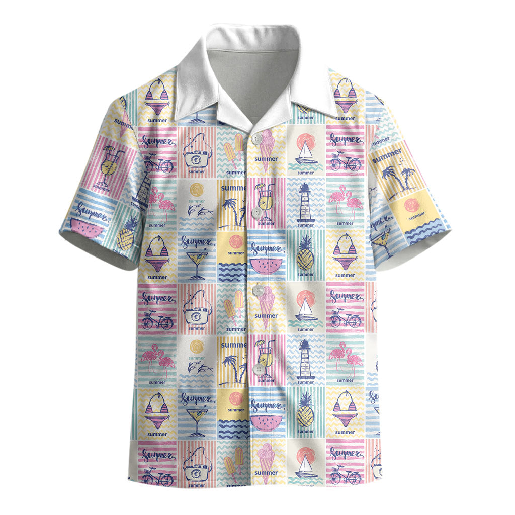 Aloha Summer Posters Grunge Textures Kid Hawaiian Shirt LT01 - Polynesian Pride