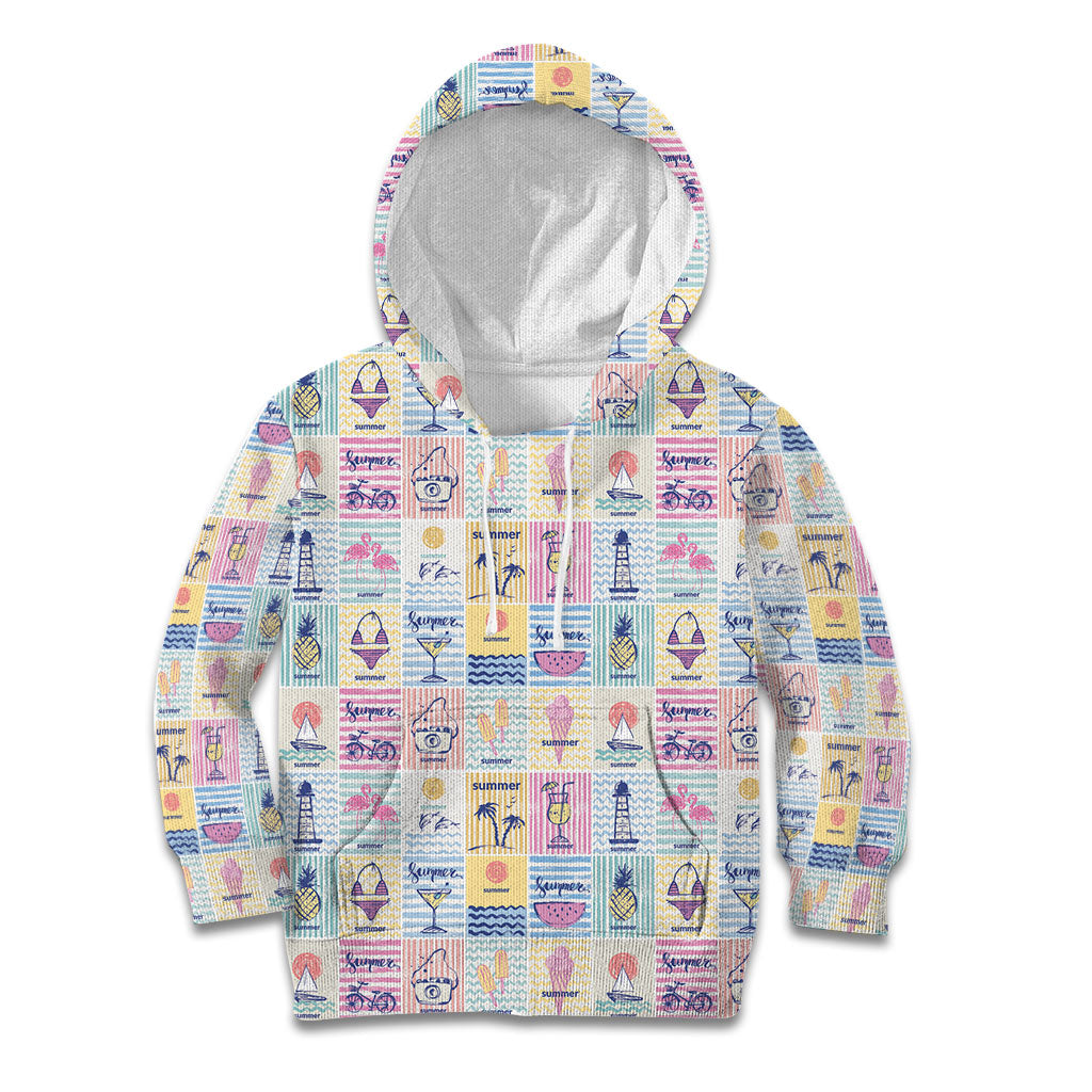 Aloha Summer Posters Grunge Textures Kid Hoodie LT01 Hoodie Multicolor - Polynesian Pride