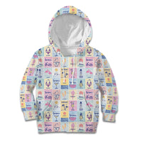 Aloha Summer Posters Grunge Textures Kid Hoodie LT01 Hoodie Multicolor - Polynesian Pride