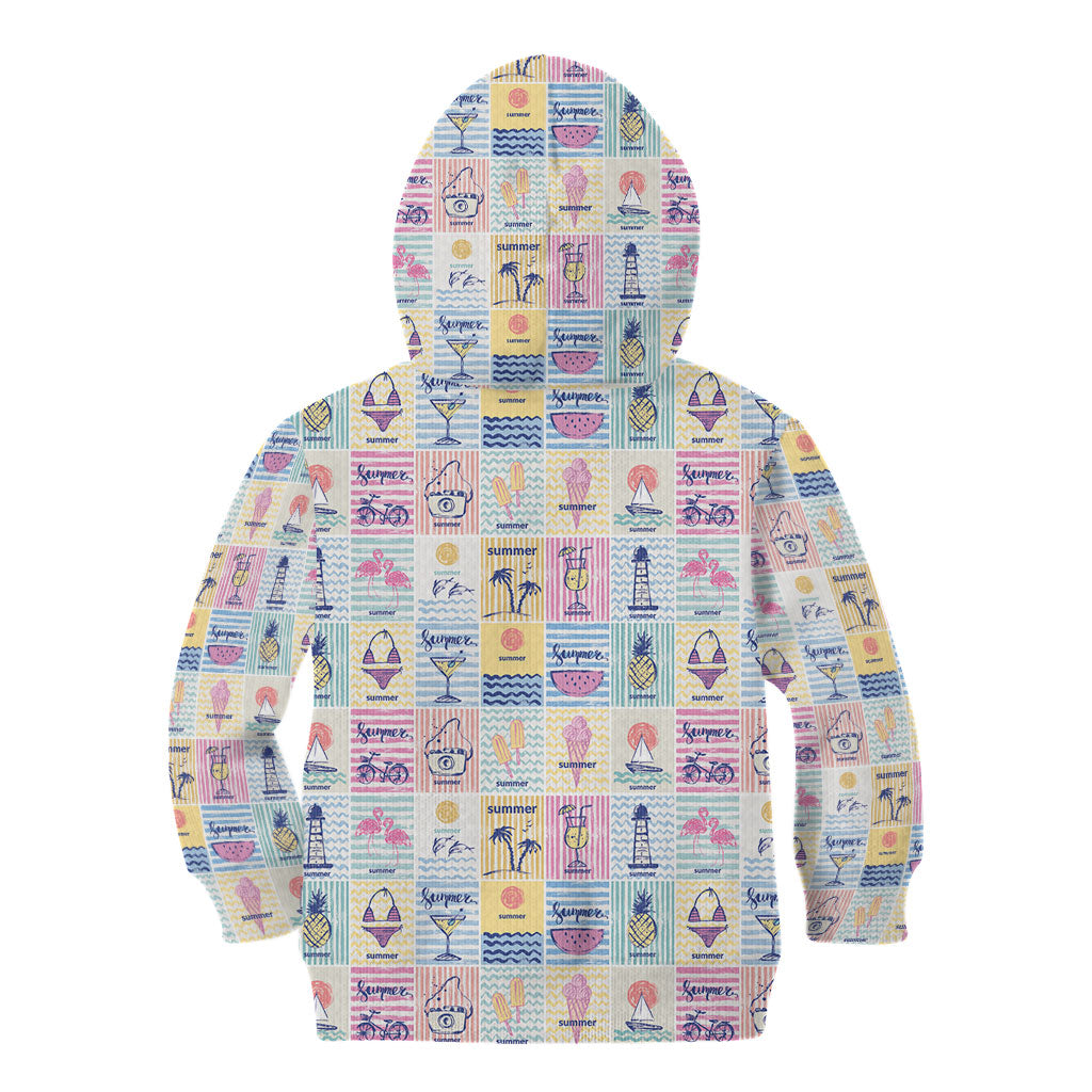 Aloha Summer Posters Grunge Textures Kid Hoodie LT01 - Polynesian Pride
